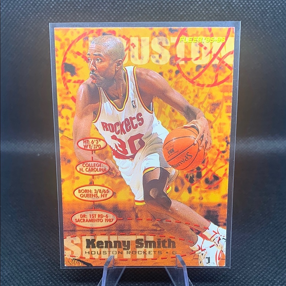 Kenny Smith 1995 Fleer Perfect Card NBA Champion ESPN Analyst Very Nice Card!!